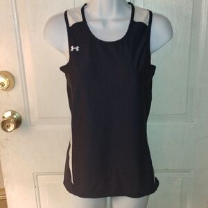 Under Armour Women's Black and White Tank Top